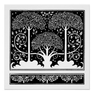 Aubrey Beardsley Art Nouveau Boompatroonprint Perfect Poster
