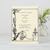 Aubrey Beardsley Design uit de jaren '20 Kaart (Staand voorkant)