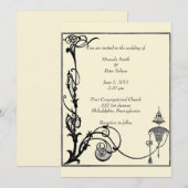 Aubrey Beardsley Design uit de jaren '20 Kaart (Voorkant / Achterkant)