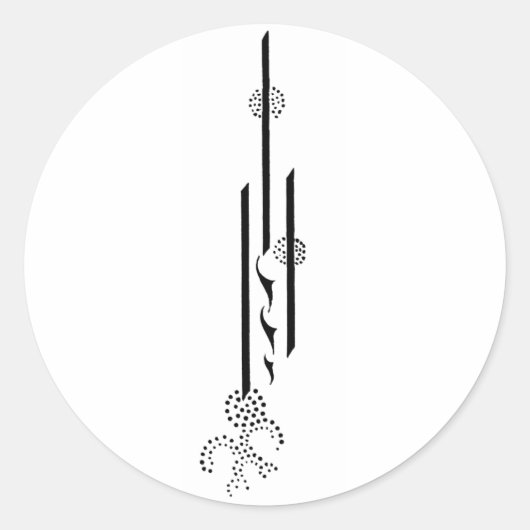 Aubrey Beardsley Sticker (Voorkant)