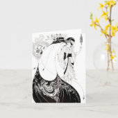 Aubrey Beardsley The Peacock Skirt Note Card Kaart (Gele Bloem)