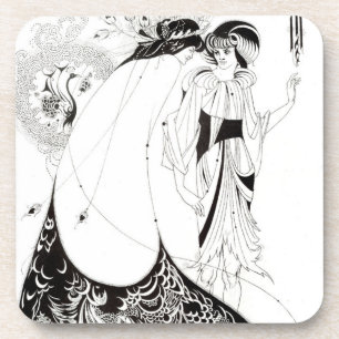 Aubrey Beardsley The Peacock Skirt Onderzetters
