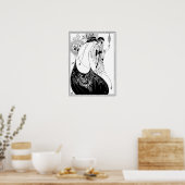 Aubrey Beardsley - The Peacock Skirt Poster (Keuken)