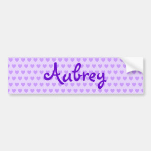 Aubrey in Paars Bumpersticker