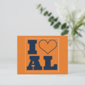 Auburn (AL) Uitnodiging achterklep (Staand voorkant)