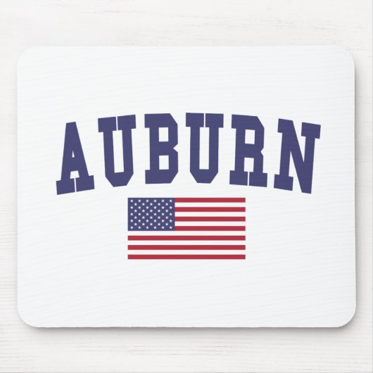 Auburn AL US Flag Muismat (Voorkant)