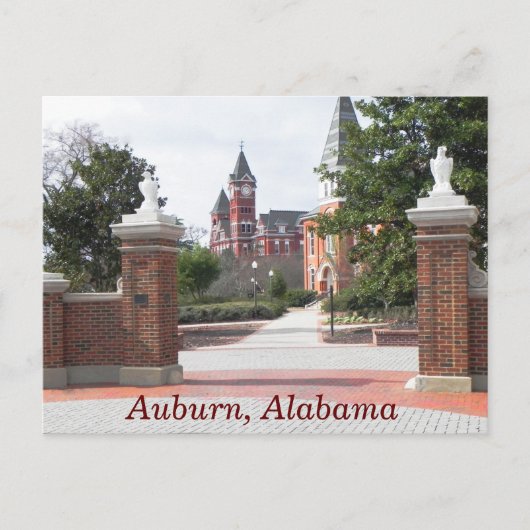 Auburn Alabama - briefkaart (Voorkant)