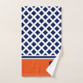 Auburn Alabama Navy et Orange football (Serviette à main)