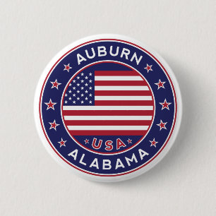 Auburn, Alabama Ronde Button 5,7 Cm