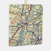 Auburn CA  Map Keramisch Ornament (Rechts)