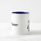 Auburn Femme Peintre Nom Mug (Centre)