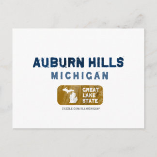 Auburn Hills Michigan Great Lake State Briefkaart