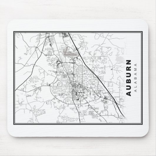 Auburn Kaart Muismat (Voorkant)