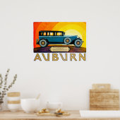 Auburn ~ motorrijtuigenreclame poster (Keuken)