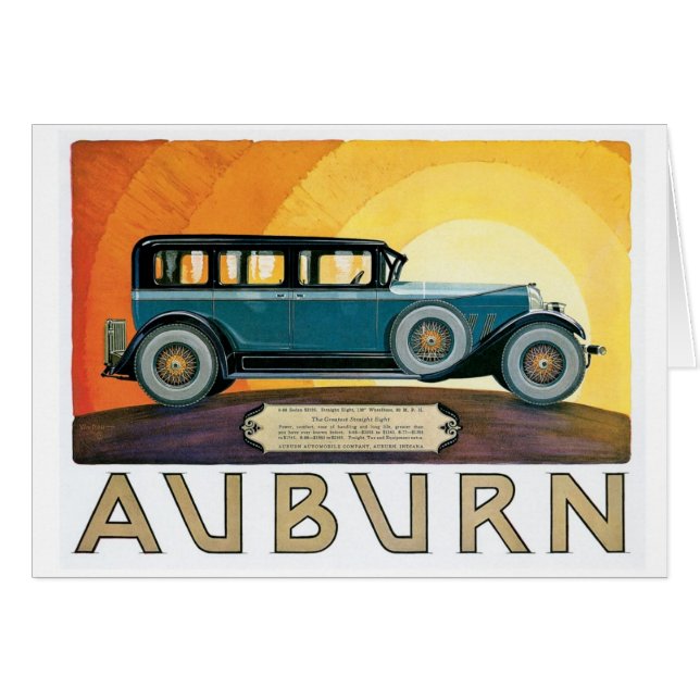  Auburn Motors Sunburst Ad (Voorkant Horizontaal)