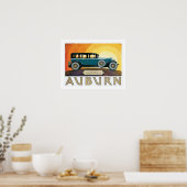 Auburn Motors Sunburst Ad Poster (Keuken)