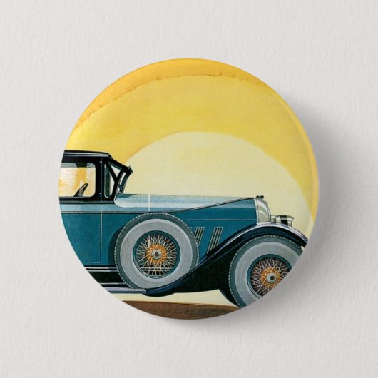  Auburn Motors Sunburst Ad Ronde Button 5,7 Cm (Voorkant)