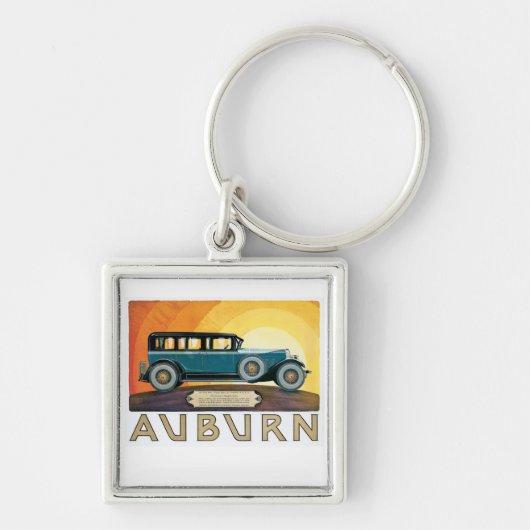  Auburn Motors Sunburst Ad Sleutelhanger (Voorkant)
