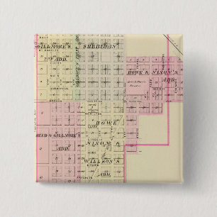 Auburn, Nebraska Vierkante Button 5,1 Cm