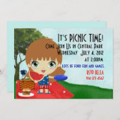 Auburn Picnic Uitnodiging (Voorkant / Achterkant)