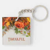 Auburn Thankfulness Floral Sleutelhanger (Achterkant)