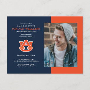 Auburn University Aankomende afgestudeerde Aankondigingskaart