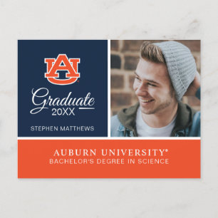 Auburn University AFSTUDEREN Aankondigingskaart