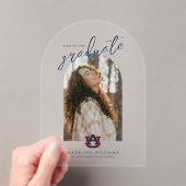 Auburn University Afstuderen | Auburn Tigers Acryl Uitnodigingen (Insitu (Draagbaar))