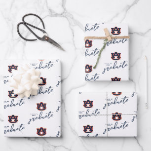 Auburn University Afstuderen   Auburn Tigers Inpakpapier Vel