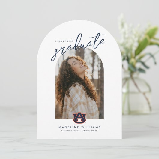 Auburn University Afstuderen – Auburn Tigers Kaart (Staand voorkant)