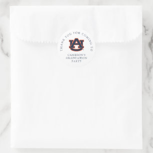 Auburn University Afstuderen Auburn Tigers Ronde Sticker