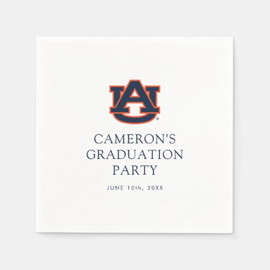 Auburn University Afstuderen | Auburn Tigers Servet (Voorkant)