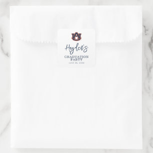 Auburn University Afstuderen Auburn Tigers Vierkante Sticker