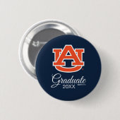 Auburn University | AFSTUDEREN Ronde Button 5,7 Cm (Voorkant /achterkant)