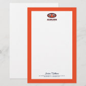 Auburn University | Auburn Tigers Briefpapier (Voorkant / Achterkant)