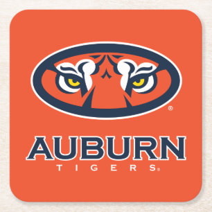 Auburn University   Auburn Tigers Vierkante Kartonnen Onderzetter