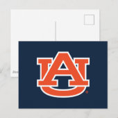 Auburn University Auburn UA Logo Briefkaart (Voorkant / Achterkant)