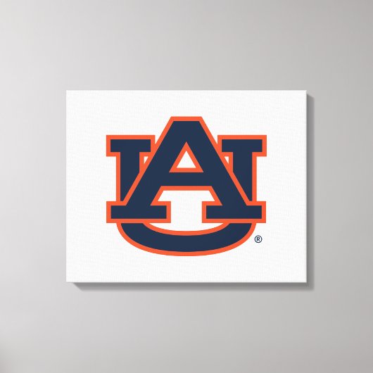 Auburn University Auburn UA Logo Canvas Afdruk (Voorkant)