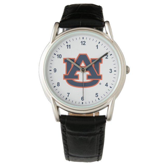 Auburn University Auburn UA Logo Horloge (Voorkant)