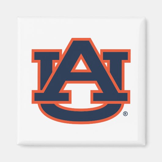 Auburn University Auburn UA Logo Magneet (Voorkant)