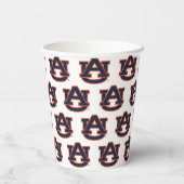 Auburn University Auburn UA Logo Papieren Bekers (Achterkant)