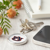 Auburn University Auburn UA Logo Sleutelhanger (Zijkant)