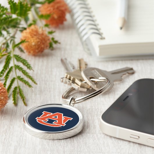 Auburn University Auburn UA Logo Sleutelhanger (Zijkant)