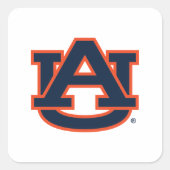 Auburn University Auburn UA Logo Vierkante Sticker (Voorkant)