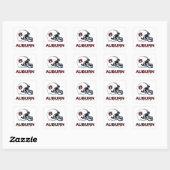 Auburn University | Football van Auburn Vierkante Sticker (Vel)