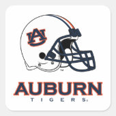 Auburn University | Football van Auburn Vierkante Sticker (Voorkant)