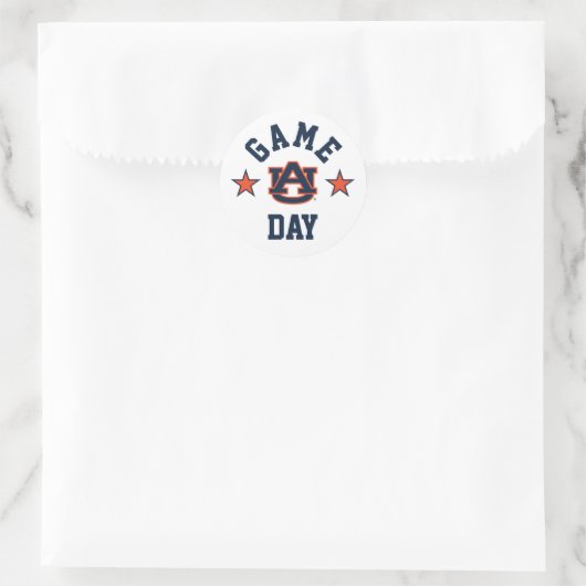 Auburn University Game Day Ronde Sticker (Tas)