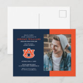 Auburn University | Toekomstig Afstudeerder Aankondigingskaart (Voorkant / Achterkant)