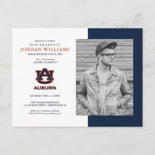 Auburn University Toekomstige Auburn afgestudeer Aankondigingskaart