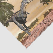 Aucasaurus dinosaurus gevecht - 3D rendering Tissuepapier (Detail)